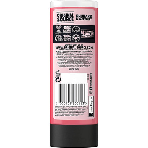 Rhubarb and Raspberry Shower Gel, 250ml