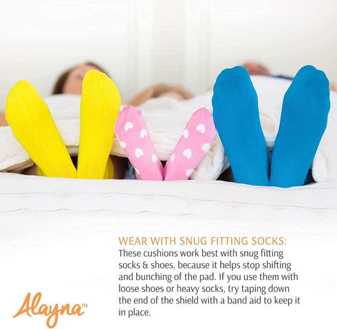 Tailors Bunion Corrector - Soft Silicone Bunionette Splint Gel Guard for Pain Relief, Protects Pinky Toe by Alayna (1