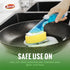 Dishwand Refills Scrub Dots Sponge Heads, Non-Scratch Replacement Head for Heavy Duty Dishwashing Pads