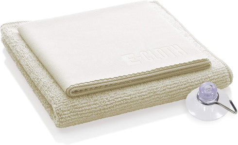 E-Cloth Microfiber Cloth Shower Cleaning Kit - Reusable Microfiber Cleaning Cloths, Glass