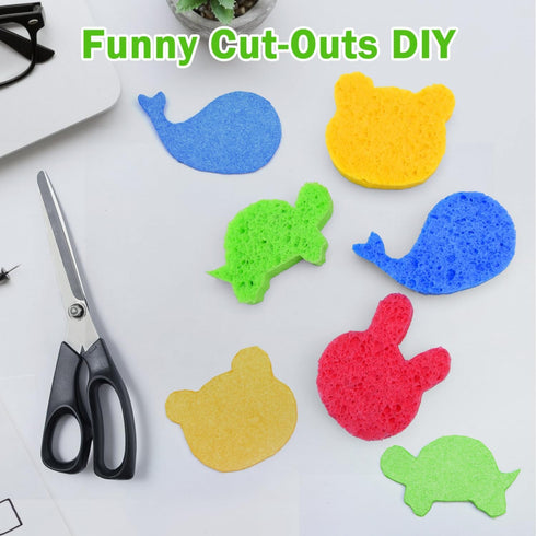 YoleShy 10 Pack Sponge Kitchen Natural Cellulose Sponges Compressed Sponges for Cleaning Reusable Dish Sponge Kitchen