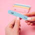 Professional Mini Nail File – 12 Stylish Fingernail File Pack for Natural and Acrylic Nails 100/180 Emery Boards