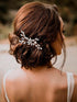 Unicra Bride Wedding Crystal Hair Pins - Bridal Hair Pieces Wedding Accessories for Women and Girls, Pack of 1 (Rose