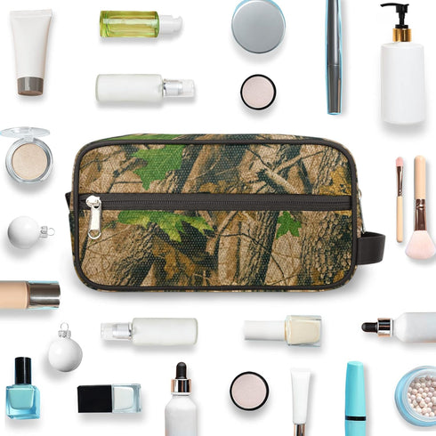 Pardick Travel Toiletry Bag for Women Men, Forest Camouflage Organizer, Lightweight Waterproof Dopp Kit for Toiletries