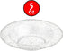 Glitter Silver Premium Plastic Round Dessert Bowl, 5 oz (12 Packs of 10), Elegant Durable for Events