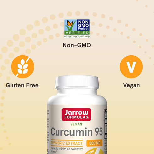 Jarrow Formulas Turmeric Curcumin Supplement, 500 mg for Antioxidant & Joint Support, 60 Capsules