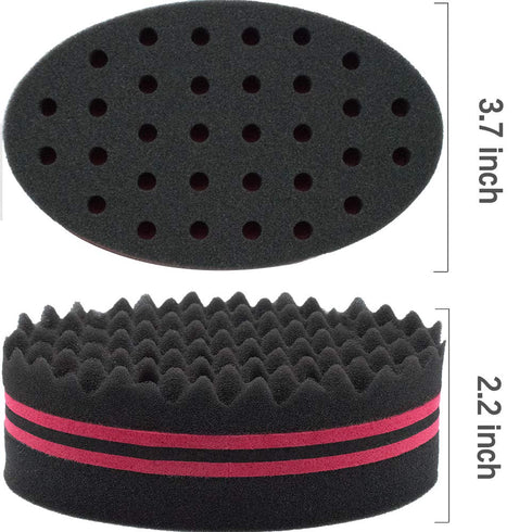 Small Holes Hair Sponge for Twists and Dreads, Barber Afro Wave Nappy Sponge Brush for Curls, 1 Pcs Twist
