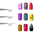 Nail Art Long Striper Brush Set by Beaute Galleria - 3 Pieces (12mm, 16mm, 22mm) for Fine Line, Detailer