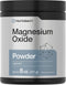 Horbaeach Magnesium Oxide Powder | 400mg | 8 Ounces (227 g) | Vegetarian, Gluten Free, Non-GMO Supplement