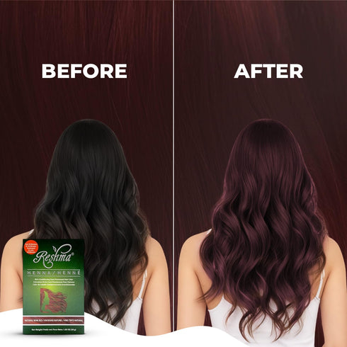 Reshma Beauty 30 Minute Henna Hair Color, Wine Red, 100% Gray Coverage, 1.05 oz