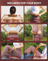 ONUEMP Wood Therapy Massage Tools, Wooden Bend Waist Thigh Massager & Muscle Roller Stick, Maderoterapia Colombiana Kit