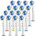 Professional White Replacement Brush Heads with 3D Whitening, Compatible with Oral-B Braun Electric Toothbrush