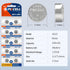 PKCELL LR44 1.5 AG13 357 303 A76 SR44 (10 CountPack 1) Batteries Volt Alkaline Button Coin Cell Battery