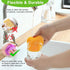 Silicone Dish Scrubber, 12 Pack Food Grade BPA Free Reusable Sponges for Kitchen Dish Washing and Cleaning