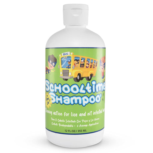 Schooltime Lice and Nit Shampoo for Kids, Highly Effective Elimination & Maintenance of Super Lice and Eggs