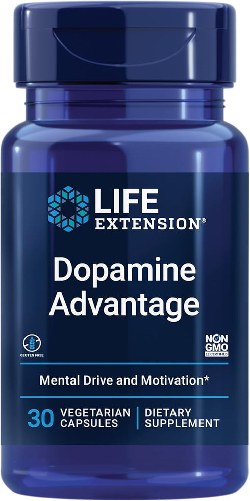 Life Extension Dopamine Advantage | 30 Capsules | Phellodendron Bark Extract with Vitamin B12 for Brain Health