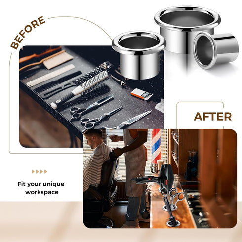 MorningRo 6 3.0 2.0 1.5, Pcs Stainless Steel Hair Tool Organizer Blow Dryer, Curling Iron & Hot Holders Tool for Salon