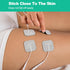 24 PCS Electrode Replacement Pads for TENS Unit & Portable Hard EVA Travel Case, Protective TENS Accessories Carrying