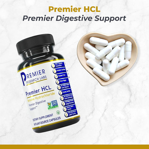 Premier Research Labs – Premier HCL, Superior Digestive Support, 90 Plant-Source Capsules
