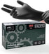 PACIFIC PPE 6-mil Black Nitrile Disposable Gloves, Food-Safe, Powder-Free, Cleaning, Textured Fingertips, Latex-Free,