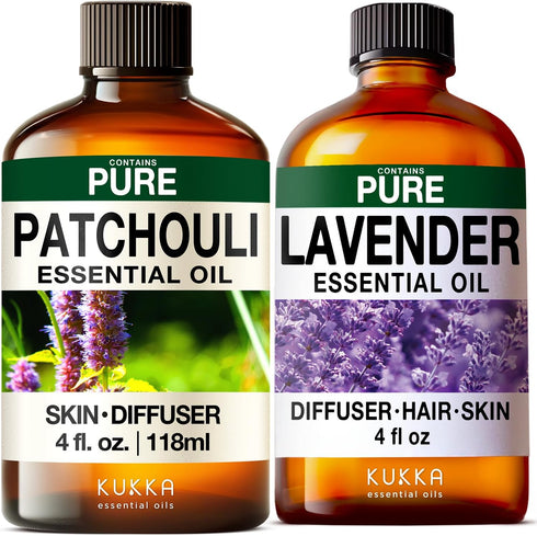 Patchouli Essential Oil for Diffuser & Lavender Oil Essential Oil for Diffuser