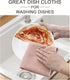 6 Pack Kitchen Dish Cloths - Super Absorbent Microfiber Cleaning Towels, 12x12 Inches