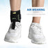 Tenbon Ankle Support Drop Foot Brace Orthosis - Adjustable Comfort Cushioned Wrap Compression for Improved Gait (Black)