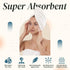 Huge Cotton Hair Towel Wrap for Women, Coral White