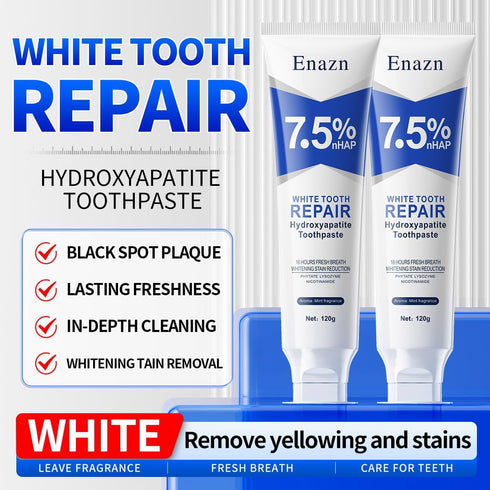 Nchampionba 7.5% 4.23 Oz3pcs Nano Hydroxyapatite Toothpastes for Enamel Protection and Tooth Strengthening