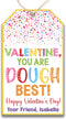 Set of 20 Personalized You are Dough Best Kid's Valentines Tags |