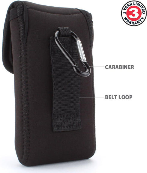 USA Gear CGM System Device Belt Case - Holster with Belt Loop, Compatible with Dexcom G7, G6, Freestyle Libre