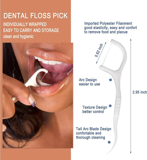 50pcs Disposable Toothbrushes with Toothpaste and Floss, Individually Wrapped Bulk Kit for Hotels and Guests