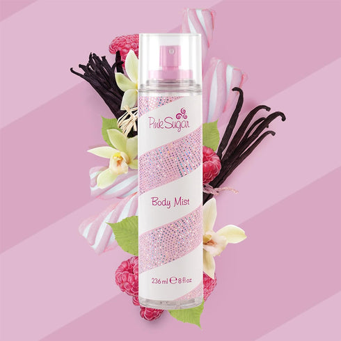 Pink Sugar Body Mist for Women, Perfume and Body Spray, 8 Fl. Oz.