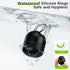 Zannaki Small Portable Single Pill Box Keychain - Metal Daily Travel Pill Organizer Case, Waterproof Pill Holder