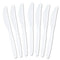 Plasticpro Disposable Heavyweight White Plastic Knives, Pack of 50 Count