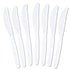 Plasticpro Disposable Heavyweight White Plastic Knives, Pack of 50 Count