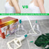 LNQ LUNIQI Set Vacuum Cupping for Breast Massage - Silicone Cups with Hand Pump for Body Contouring, Muscle Relaxation