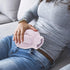 VICASKY Hot Water Pouch with Plush Rabbit Cover, Compact Portable Hot Water Bottle, PVC Explosion-Proof Relief Bag