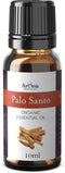 ArOmis Organic Palo Santo Essential Oil - 10ml (.34 Fl Oz) - 100% Pure Therapeutic Grade for Aromatherapy