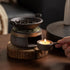NeoNava Cedar Aromatherapy Burner & Ceramic Oil Warmer for Home & Office (Heat-Resistant Double-Handled Baking Tray +