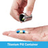 Titanium Pill Bottle+Micro Keychain Pill Holder