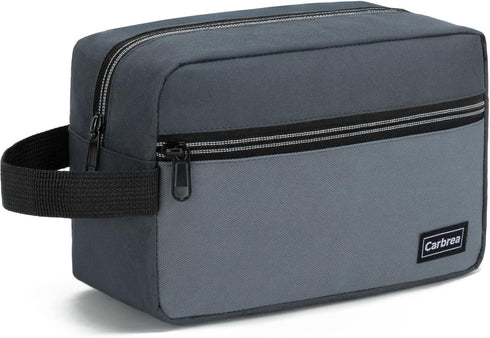 Travel Toiletry Bag - Small Toiletry Bag for Men, Skincare Bag for Toiletries Accessories Gifts - Grey