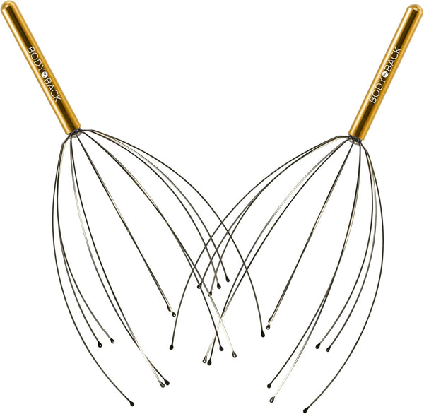 Body Back Scalp Massager, Manual Head Scratcher for Stress Relief, 2 Pack, Color Varies