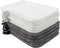 PHOGARY 10 Pack Microfiber Body Wash Mitts, Soft Face Mitten, Reusable Makeup Remover Mitt Gloves, White and Grey