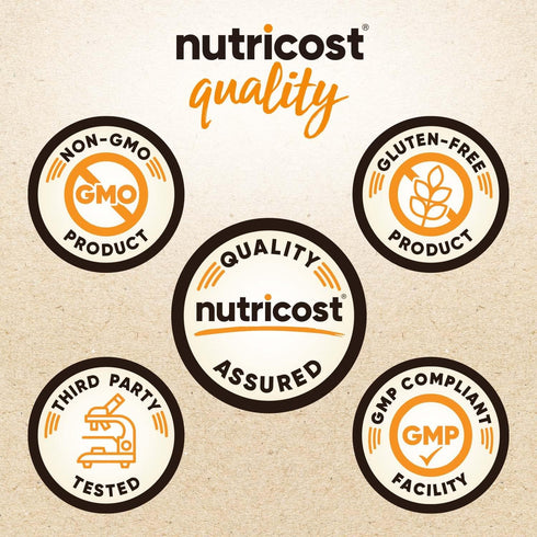 Nutricost Organic Whey Protein Concentrate, Double Chocolate Flavored, Gluten-Free, Non-GMO (1LB)