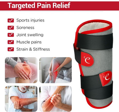 Comfytemp Heating Pad for Leg Pain & Cramps Relief, Wearable Wrap Around Heating Pad for Therapy