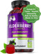 Sambucus Elderberry Gummies for Adults & Kids, Black Elderberry Vitamin C and Zinc, 60 Chews