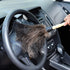 Natural Black Ostrich Feather Duster - 2 Packs, Car Duster for Interior/Exterior Cleaning, Soft and Fluffy (Black)
