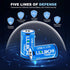 LDLDCHI 4-in-1 4 Pack 7400mWh 1.5V 1000 Rechargeable Lithium D Batteries with Charge Cable, D Cell Rechargeable