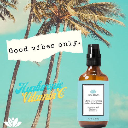 Ultra Hyaluronic Acid Serum for Face Skin 170 kDa with Vitamin C E Jojoba Oil, Best Anti Aging Serum